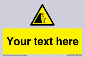 Custom Warning unstable cliff